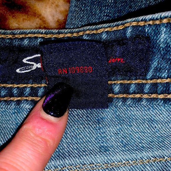 Great Condition Seven Stretch Capri Jeans Size 28 - Picture 12 of 16